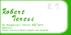 robert tercsi business card